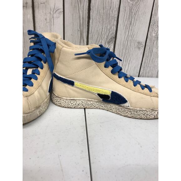 Puma Make History Now Clyde Mid x Black Fives Jr Sneaker Creme Brulee Size 6C - Picture 3 of 6